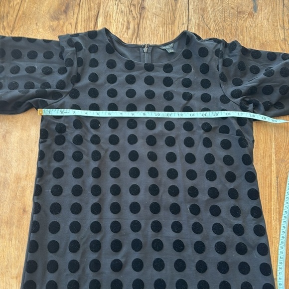 Ann Taylor Velvet Dot Shift Dress - Picture 4 of 7